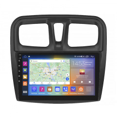 Штатная магнитола Lesko 9" Renault Sandero II Рестайлинг 2018-н.в. 4/64Gb CarPlay 4G Wi-Fi GPS Prime (9823-50450) Киев