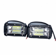 LED фара прямокутна OEM універсальна 72 W 24 діода 133 мм комплект 2 шт (KTLV02-03) Акимовка