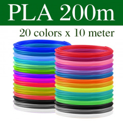 Пластикова нитка для 3D-ручки MCH 20 кольорів 200 м 138371935 Миргород