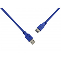 Кабель PrologiX USB/USB V 3.0 M/F 1.8 м синій PR-USB-P-11-30-18m Львів