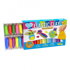 Набір для ліплення з повітряним пластиліном Elastic Clay TM Lovin 70141 30 стиків Косов