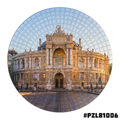 Дерев'яні пазли Wortex Woods Одеська Опера 50х50 см 508 елементи амеби PZL81006L Косів