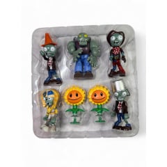 Комплект іграшок героїв з гри Plants vs Zombies Росли проти зомбі 22 персони Різнокольоровий (bigbox) Київ