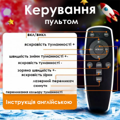 Проектор-нічник Lesko HR-F2 Black Астронавт із гітарою 8 режимів 13059-83041 Хмельницький