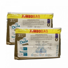 Дитячі одноразові підгузки Dada Extra Care Jumbo Bag 3 MIDI (4-9 кг) 192 шт Лубны