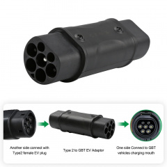 Адаптер Перехідник Type 2 - Type GB-T Bluefield (Mennekes IEC 62196-2 - Type GB-T) Black (343050570) Братское