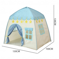 Дитячий ігровий намет у вигляді будиночка RIAS 130x130x110см Blue Бориспіль