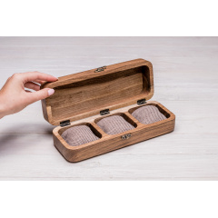 Дизайнерська підставка для наручних годинників ecoWalnut 7х26.5х9.5 см Полтава