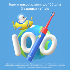 Дитяча електрична зубна щітка Bitvae Smart K7S Kids Blue Весёлое