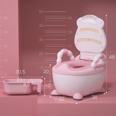 Горшок с мягким сиденьем Babyhood BHDNNZBQ коровка Розовый Новая Каховка