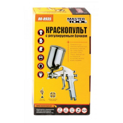 Краскопульт MASTERTOOL HP MINI ВБ 400 мл поворотний алюміній Ø1.5 мм 70-130 л/хв 2.5-4.0 бар регульований факел 80-8935 Одеса