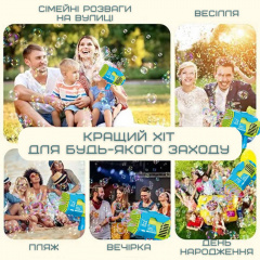 Автоматичний пістолет мильних бульбашок Rocket Bubble з акумулятором 73 отвори Блакитний (701) Весёлое