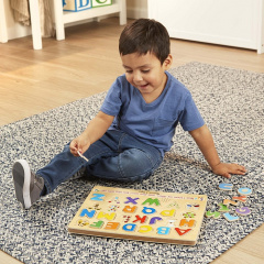 Звуковий пазл для малюків Melissa&Doug " Англійський алфавіт" дерев'яні елементи Жмеринка