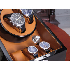 Шкатулка Salvadore для підзаводу 2 годинників 024/BBR/FC5 19x25x21,5 см Коричнево-чорний Косов