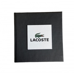 Подарункова упаковка-коробка для годинника Lacoste Чорний 90х90х60 мм Київ