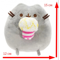 Набір м'яких іграшок 2Life Pusheen cat 12х15 см з попкорном і кіт в яйці v-12365 Покровск