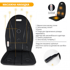 Масажна накидка Inspire 081MC 12W Black Ворожба