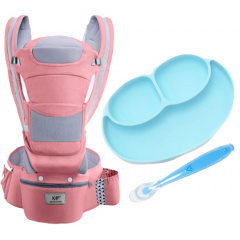 Хипсит эрго-рюкзак кенгуру переноска Baby Carrier 6 в 1 Розовый (vol-1932) Краматорськ