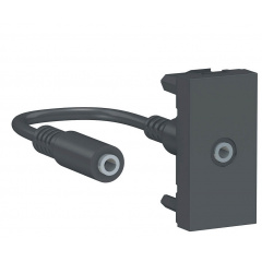 Аудио розетка Schneider Electric NU343354 Mini jack 1М (антрацит) Березнеговатое