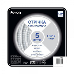 Светодиодная лента Feron SANAN LS612 120SMD/м 12V IP20 4000К Долина