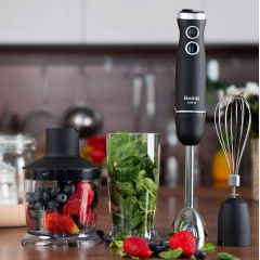 Блендер погружний Magio МG-655 1200 Вт 500 мл Black Лосинівка