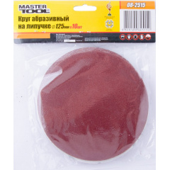 Коло шліфувальне на липучці 125 мм зерно 150 10шт MASTERTOOL GM (08-2515) Косов