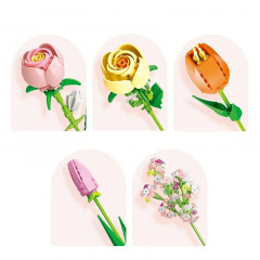 3D-конструктор Jie Star 9065 RoseTulip Ensamble 1011 деталей 13221-84631 Львів