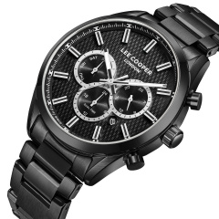 Наручний годинник чоловічий Lee Cooper London Black Чорний (3448) Энергодар