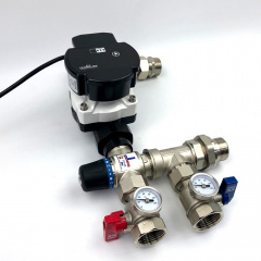 Змішувальний вузол Kvant Labaratory FLOMIX (Т) 25.60 TJ 1" для теплої підлоги з частотним насосом Киев