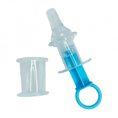 Дитячий Шприц-дозатор для ліків Mega Zayka MGZ-0719(Blue) із мірним стаканчиком Суми