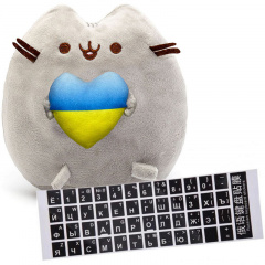 Комплект 2Life М'яка іграшка 23х25 см та Наклейка для кнопок клавіатури (v-11602) Токмак