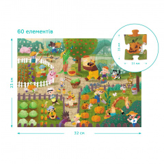 Дитячий Віммельпазл "Літо на селі" DoDo Toys 300558 60 елементів Винница