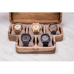 Коробочка для наручних годинників ecoWalnut 7х26.5х18 см Рівне