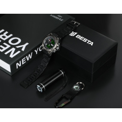 Подарунковий набір BESTA Box Tattoo ЗСУ Light з компасом Чорний (3367) Винница