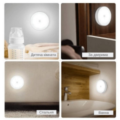 Нічник із датчиком руху Inspire night White Ворожба