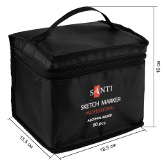 Набір маркерів Santi спиртові 80 шт (390780) Березнегувате