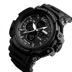 Годинник наручний Skmei 1343 Black 1343BK (15945-hbr) Васильков