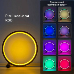 Настільна лампа нічник Inspire RGB SAL-052 10W 46led Bluetooth Чорний Гуляйполе