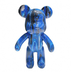 Набір для творчості No Brand Fluid Bear DIY Bearbrick Флюїдний Ведмедик із фарбами 23 см Різнокольоровий (2104618542) Харків
