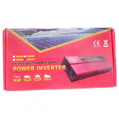 Автомобильный инвертор Aton Solar Power Inverter 023 c 12V на 220V 2000W модифицированная синусоида Red (11057-hbr) Оріхів