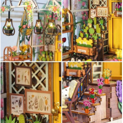 3D румбокс Діорама ляльковий будинок Бук Нук "Садовий Будиночок" CuteBee DIY DollHouse (M411) Хмельник