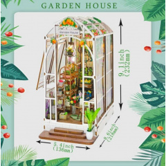 3D румбокс Діорама ляльковий будинок Бук Нук "Садовий Будиночок" CuteBee DIY DollHouse (M411) Хмельник
