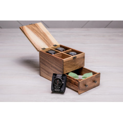 Універсальна коробочка для зберігання наручних годинників ecoWalnut 14.9х18х14.1 см Київ