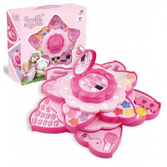 Набір дитячої декоративної косметики JC Toys для макіяжу та манікюру багаторівнева палетка тіней блиски для губ лаки (AUAU08) Ровно