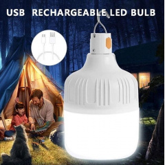Портативна LED лампа-ліхтар для кемпінгу Urbankit 80 Вт із акумулятором 5 В/1 А Білий (LED5В/1А) Ясногородка