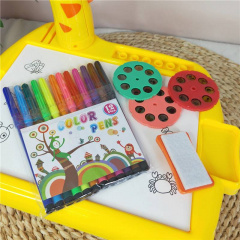 Детский мольберт для рисования с проектором ART Set Projector painting Желтый Київ