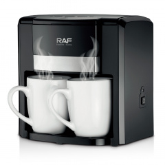 Кофеварка электрическая RAF R.115 на две чашки 650W Black (3_03734) Ворожба