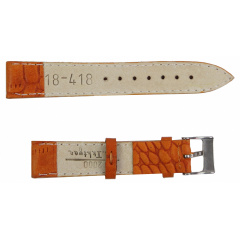 Ремешок для часов кожаный Mykhail Ikhtyar 18 мм Рыжий (S18-418S orange) Долина