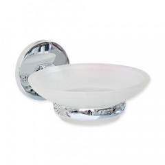 Мыльница Aquavita Round, KL-71908 стекло Братское