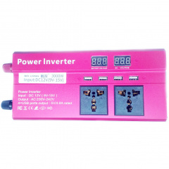 Автомобильный инвертор Bei Long Power Inverter 019 c 12V на 220V 3000W модифицированная синусоида Red (11061-hbr) Кропива
